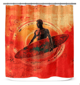 Wave Rider's Identity Shower Curtain - Beyond T-shirts